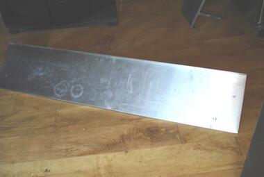 1.5m stainless steel catering shelf chertsey