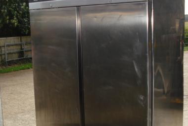 used zanussi double door stainless steel fridge reading berkshire