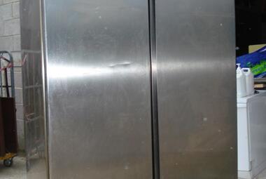 used zanussi 2 door stainless steel freezer newbury reading berkshire