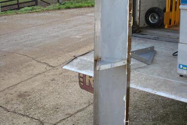 used 1.8m stainless steel catering shelf reading berkshire