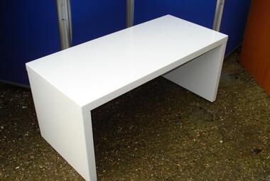 used white gloss rectangular coffee table office reception newbury berkshire