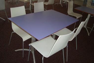 Canteen Table Lilac Rectangular staff room reading newbury berkshire 