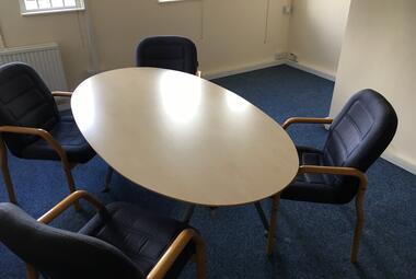 oval maple meeting table modern newbury berkshire