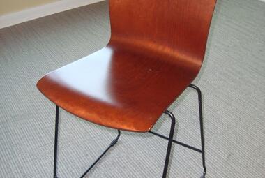 walnut bentwood stool reading newbury berkshire