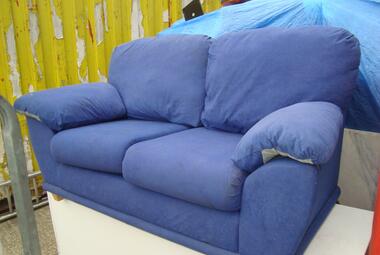 blue 2 seater sofa newbury reading berkshire 