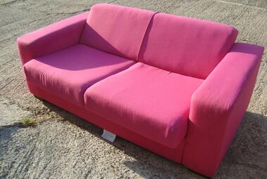 pink 2 seater sofa newbury reading berkshire