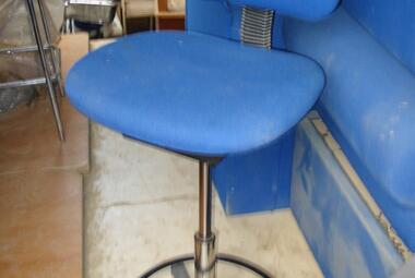 draughtsman cashier chair blue tall gas lift berkshire reading newbury 