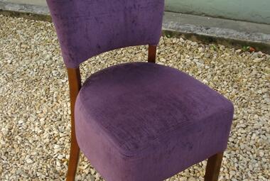 purple dining chair no arms newbury reading berkshire  hotel restaurant 