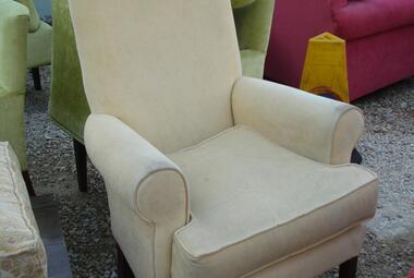 cream high back lounge chair hotel pub newbury reading berkshire 