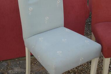 dining chair without arms blue and flower patter newbury reading berkshire
