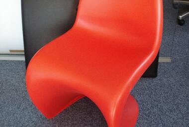 vitra panton chair red iconic designer newbury reading berkshire