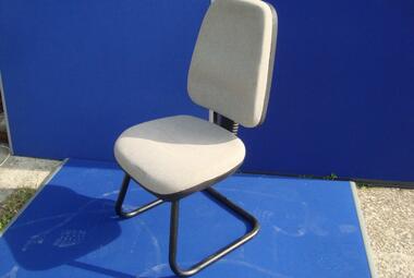 High Back Meeting Chair Grey Fabric 