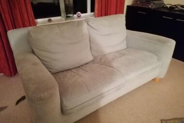 heals 2 seater sofa mint green berkshire