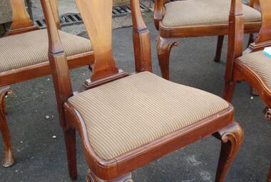 dark wood dining chair no arms newbury reading berks traditional 