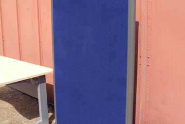 Rectangular Office Divider Blue fabric newbury berkshire 