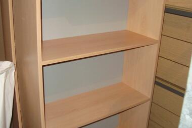 beech bookcase office home storage lever arch newbury basingstoke