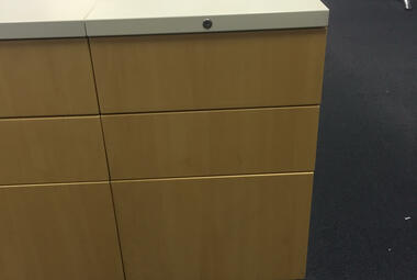 reconditioned under desk metal desk drawer beech front newbury berkshire 