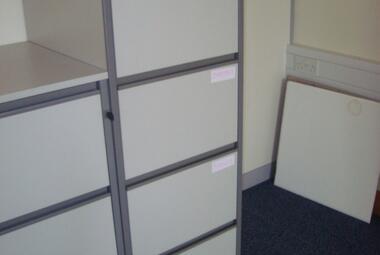 4 drawer light grey mfc filing cabinet newbury berkshire basingstoke hampshire 