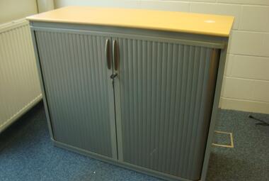 steelcase half height roll front cupboard newbury berkshire used 
