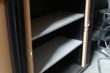 tambour cupboard with shelves wooden used newbury berkshire 