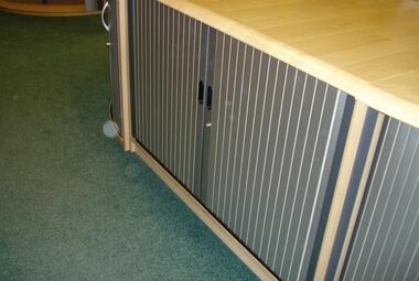 used tambour cupboard post formed edge maple newbury reading berks