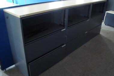 2 Drawer Side Filer with Flapper Shelf used reading berkshire 