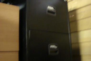 2 drawer black metal filing cabinet 