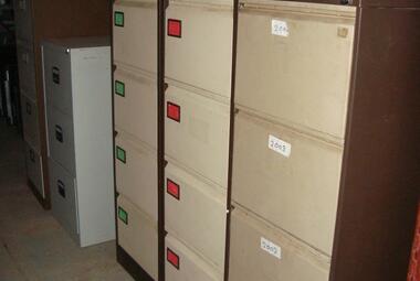 used archive Silverline/ Bisley 4 Drawer Filing Cabinet B/C Grey