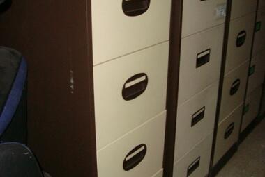 brown and cream 4 drawer filing cabinet silverline 