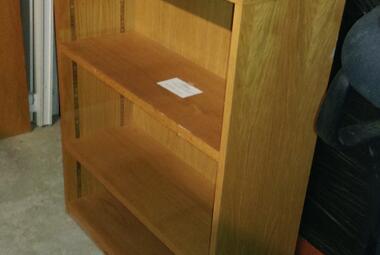 oak veneer bookcase 1000mm H reading berkshire 