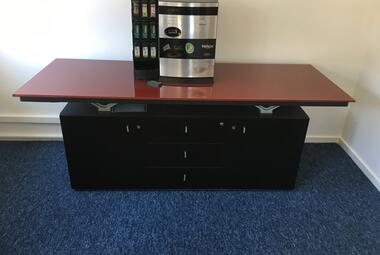 babini credenza red glass top newbury reading berkshire
