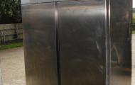 used zanussi double door stainless steel fridge reading berkshire