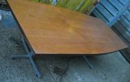 teak veneer boardroom table newbury reading berkshire 
