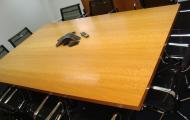 beech veneer 2.4m x 1.5m table modern reading newbury basingstoke 