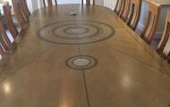 boardroom table veneer inlaid newbury berks