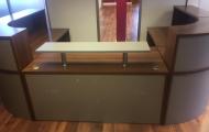 walnut reception desk newbury berks