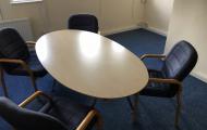 oval maple meeting table modern newbury berkshire
