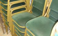 banquet chair dark green velour berkshire hampshire 
