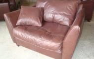 love chair brown leather reading newbury berkshire