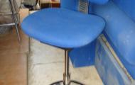 draughtsman cashier chair blue tall gas lift berkshire reading newbury 