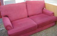 red 2 seater sofa hotel reception newbury reading basingstoke oxford 