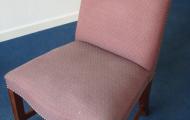 high back dining chair with stud details