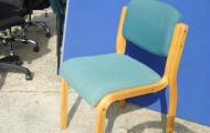 Light Wood Framed Meeting Chair without Arms