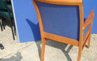 meeting chair with arms cherry frame