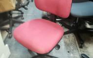 medium back adjustable operator no arms red pink fabric newbury berkshire 