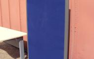 Rectangular Office Divider Blue fabric newbury berkshire 