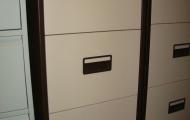 3 drawer brown and cream filing cabinet used newbury berkshire 