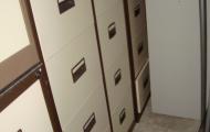 4 drawer filing cabinet brown and cream metal used newbury basingstoke 