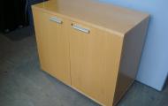 exec double door storage with silver handles maple veneer reading berkshire 