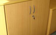 used office cupboard with 1 adjustable shelf oak newbury berks 